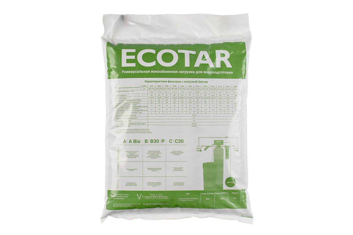 Гейзер Мультикомпонентная ионообменная загрузка Ecotar C30 (12 л) 40223